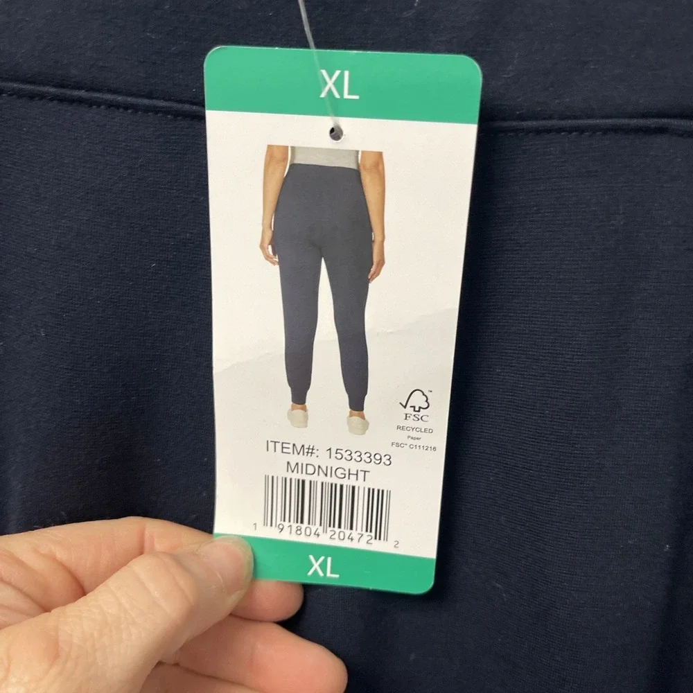 NWT Matty M Essential Jogger Comfort Jogger Navy Blue Size XL